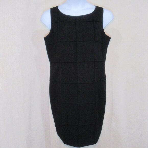 Calvin Klein Classic Black Sheath Dress | Size 14 - Picture 3 of 13